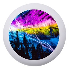 Night Skiing Colored Dead Grateful Lights Mountain Dento Box With Mirror