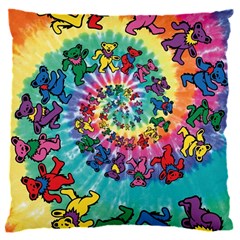 Tie Dye Grateful Dead Bears 16  Baby Flannel Cushion Case (two Sides)