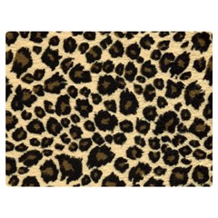 Jaguar Skin Texture, Jaguar Wool Texture, Yellow Two Sides Premium Plush Fleece Blanket (baby Size)