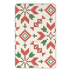 Christmas Texture, New Year, Red-green Christmas Ornament Texture Name Card Style Usb Flash Drive