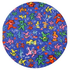Grateful Dead Dancing Bears Pattern Round Trivet