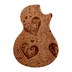Be My Valentine Guitar Shape Wood Guitar Pick Holder Case And Picks Set