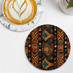Tribal Chic Uv Print Round Tile Coaster