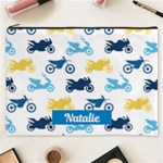 Motorcycle Pattern Cosmetic Bag (XXXL) Front