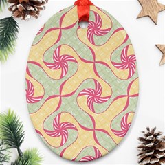 Abstract Pattern Design Scrapbooking Ornament (oval)