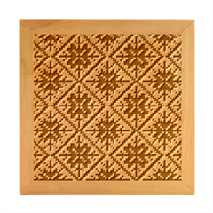 Ukrainian Folk Seamless Pattern Ornament Ethnic Ornament Border Element Traditional Art Wood Photo Frame Cube