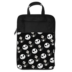Jack Print, White, Before, Plain, Black, Simple, Christmas Foldable Shoe Storage Bag