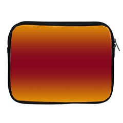 Amber Orange To Burgundy Red Bilinear Gradient Apple Ipad 2/3/4 Zipper Cases