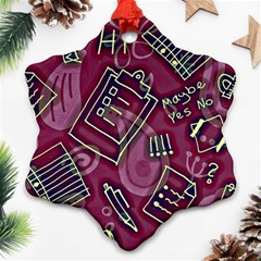Abstract Art Pattern Design Background Ornament (snowflake)