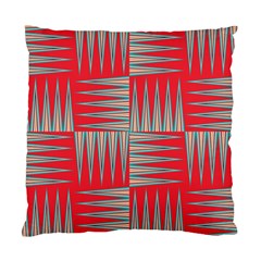 Zigzag Pattern Chevron Red Standard Cushion Case (one Side)