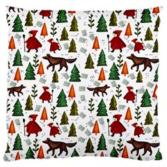 Little Red Riding Hood Seamless Large Cushion Case (one Side)