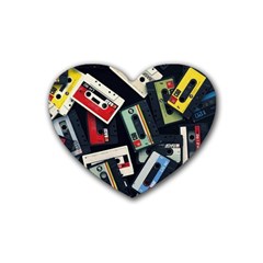 Abstract Case Rubber Coaster (heart)