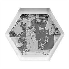 Aesthetic , Aesthetic, Dark Hexagon Wood Jewelry Box