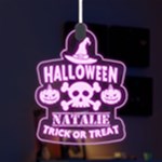 Personalized Happy Halloween Name Any Text LED Acrylic Ornament LED Acrylic Ornament Front