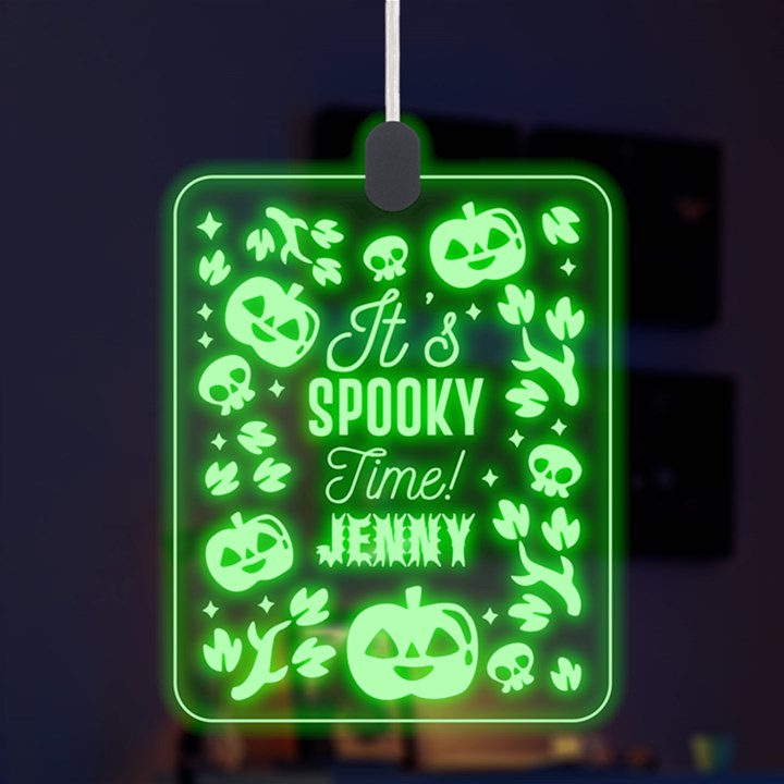 Personalized Happy Halloween Name Any Text LED Acrylic Ornament LED Acrylic Ornament