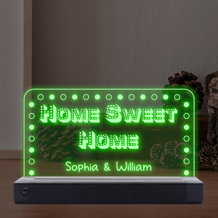 Personalized Any Text LED Acrylic Message Display