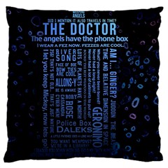 Doctor Who Tardis Large Cushion Case (one Side)