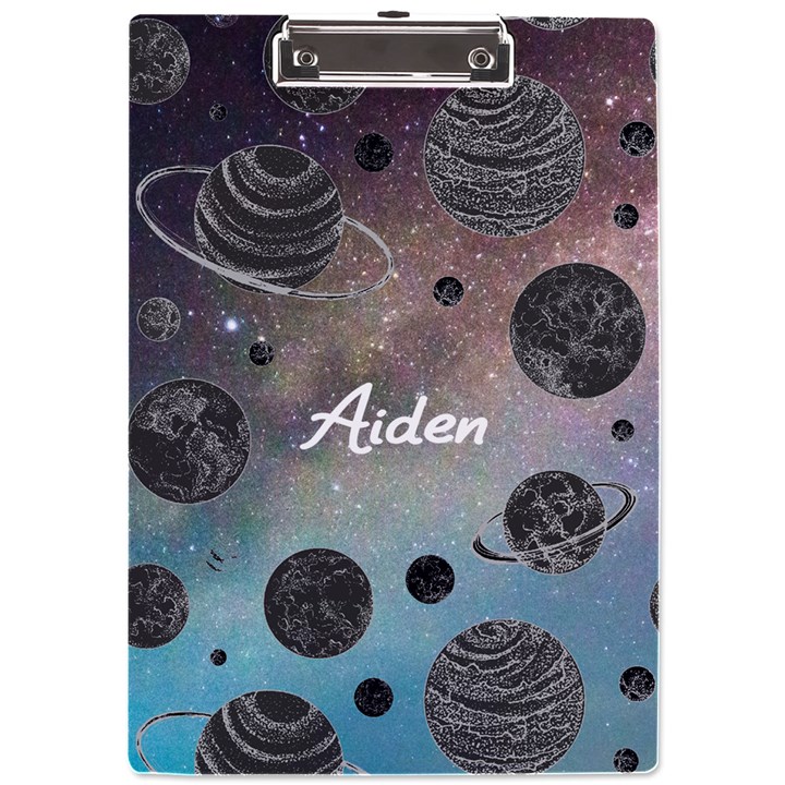 Space Name Acrylic Clipboard A4 Acrylic Clipboard