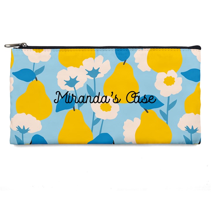 Personalized Fruit Flower Pattern Name Pencil Case Pencil Case