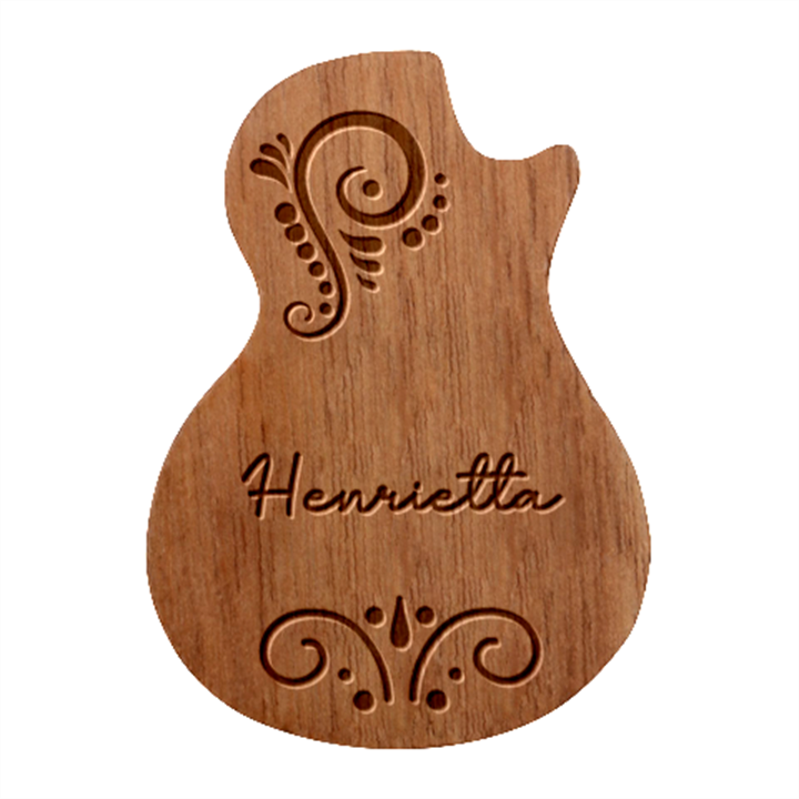 Personalized Music Guitar Picks Set Guitar Shape Wood Guitar Pick Holder Case And Picks Set