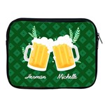 Beer Personalized Name IPad Case Apple iPad Zipper Case Front