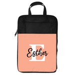 Personalized Initial Name Any Text Foldable Shoe Storage Bag Foldable Shoe Storage Bag Front