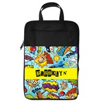 Personalized Name Any Text Comics Style Foldable Shoe Storage Bag Foldable Shoe Storage Bag Front