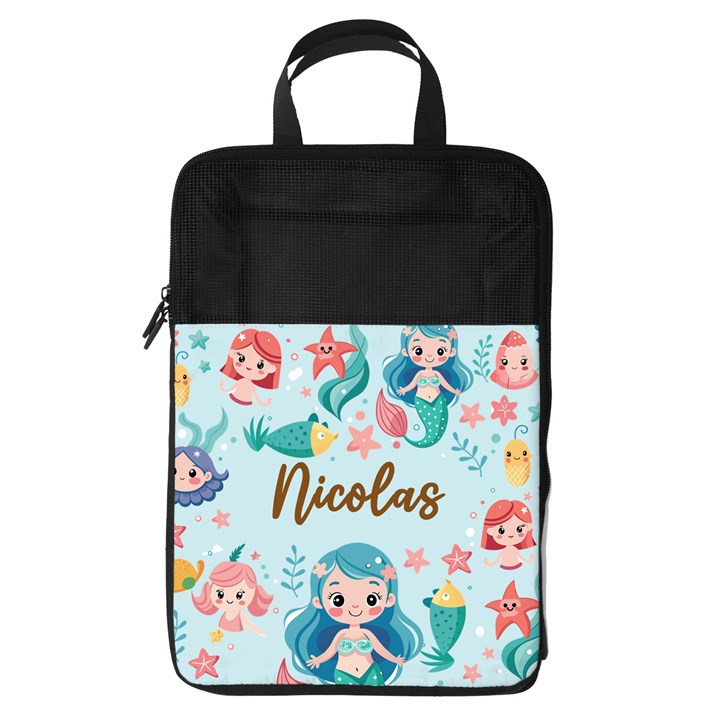 Personalized Name Any Text Mermaid Foldable Shoe Storage Bag Foldable Shoe Storage Bag