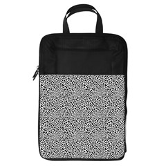 Black White Leopard Foldable Shoe Storage Bag