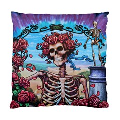 Grateful Dead Hippie Peace Roses Rock Music Legend Standard Cushion Case (one Side)