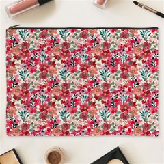 Red Flowers Cosmetic Bag (xxxl)
