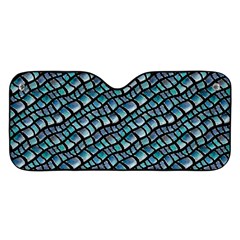 Turquoise Snake  Car Windshield Sunshade