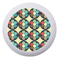 Circles Round Pattern Sphere Ball Dento Box With Mirror