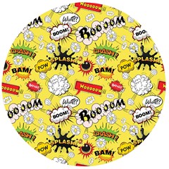 Cartoon Comics Pattern Wooden Bottle Opener (round)