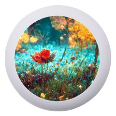 Flowers Detail Painting Nature Dento Box With Mirror