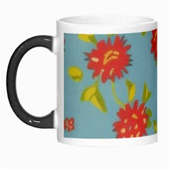 Mid Century Retro Floral 1970s 1960s Pattern 78 Morph Mug